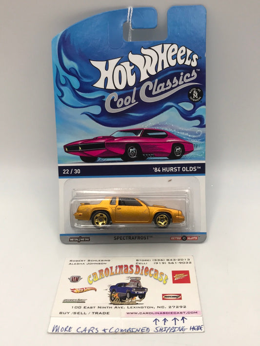 Hot wheels cool classics 84 Hurst Olds 22/30 metal/metal retro slots pink car on card Z2