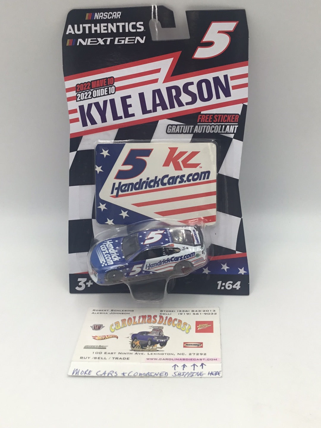 2022 nascar authentics wave 10 5 Kyle Larson hendrickcars