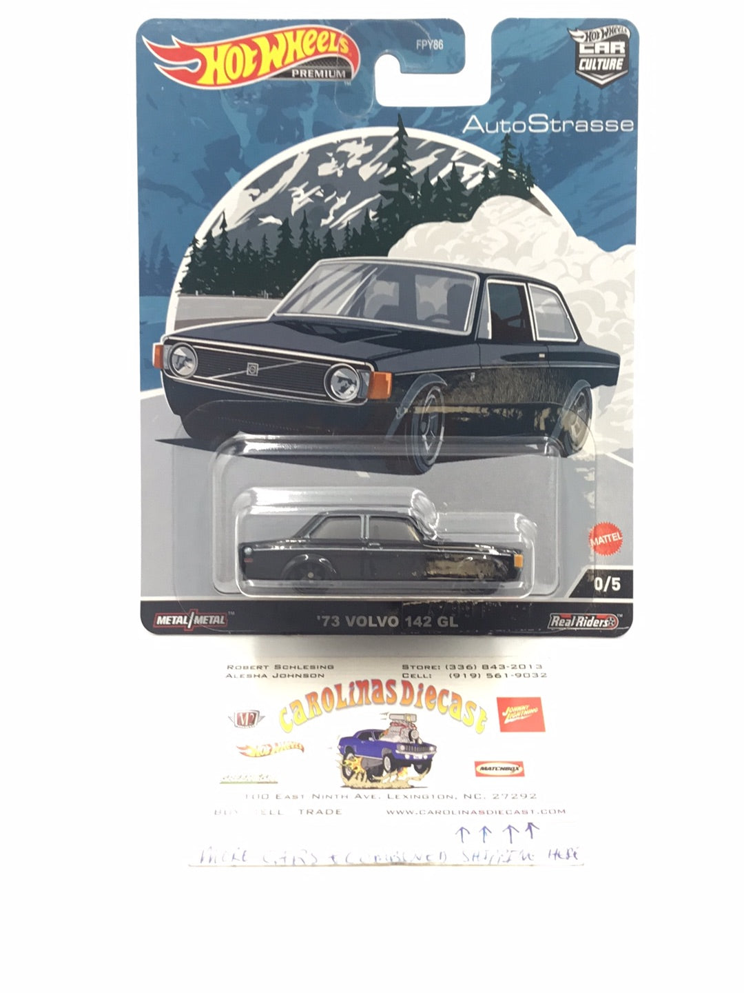 2022 Hot wheels car culture Auto Strasse 0/5 73 Volvo 142 GL Chase