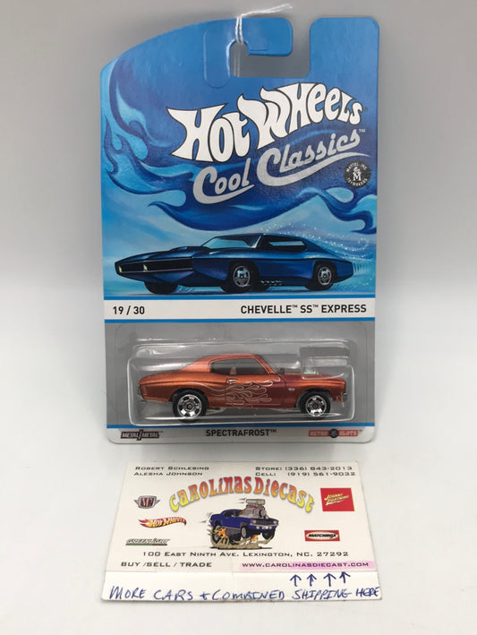 Hot wheels cool classics Chevelle SS Express 19/30 metal/metal retro slots blue car on card Z1