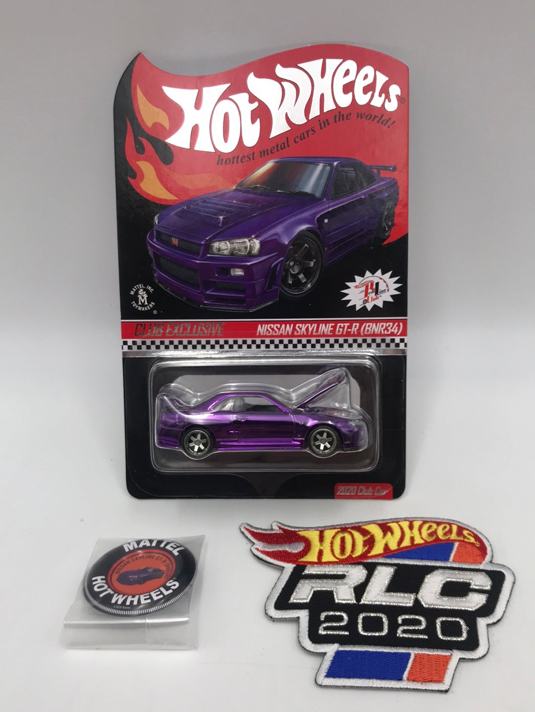 2020 Hot wheels redline club Club Car Nissan Skyline GT-R (BNR34) Purple  Real Riders