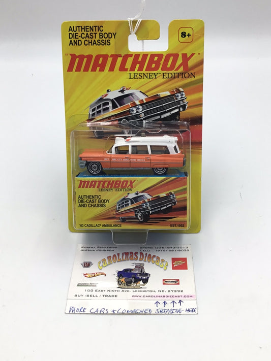 Matchbox Lesley Edition 63 Cadillac Ambulance VHTF