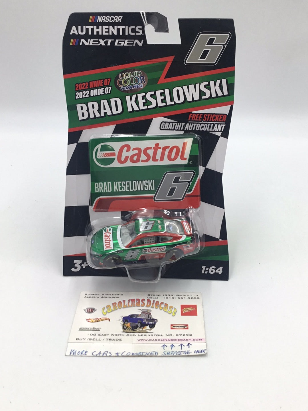 2022 nascar authentics wave 7 6 Brad Keselowski Castrol Liquid