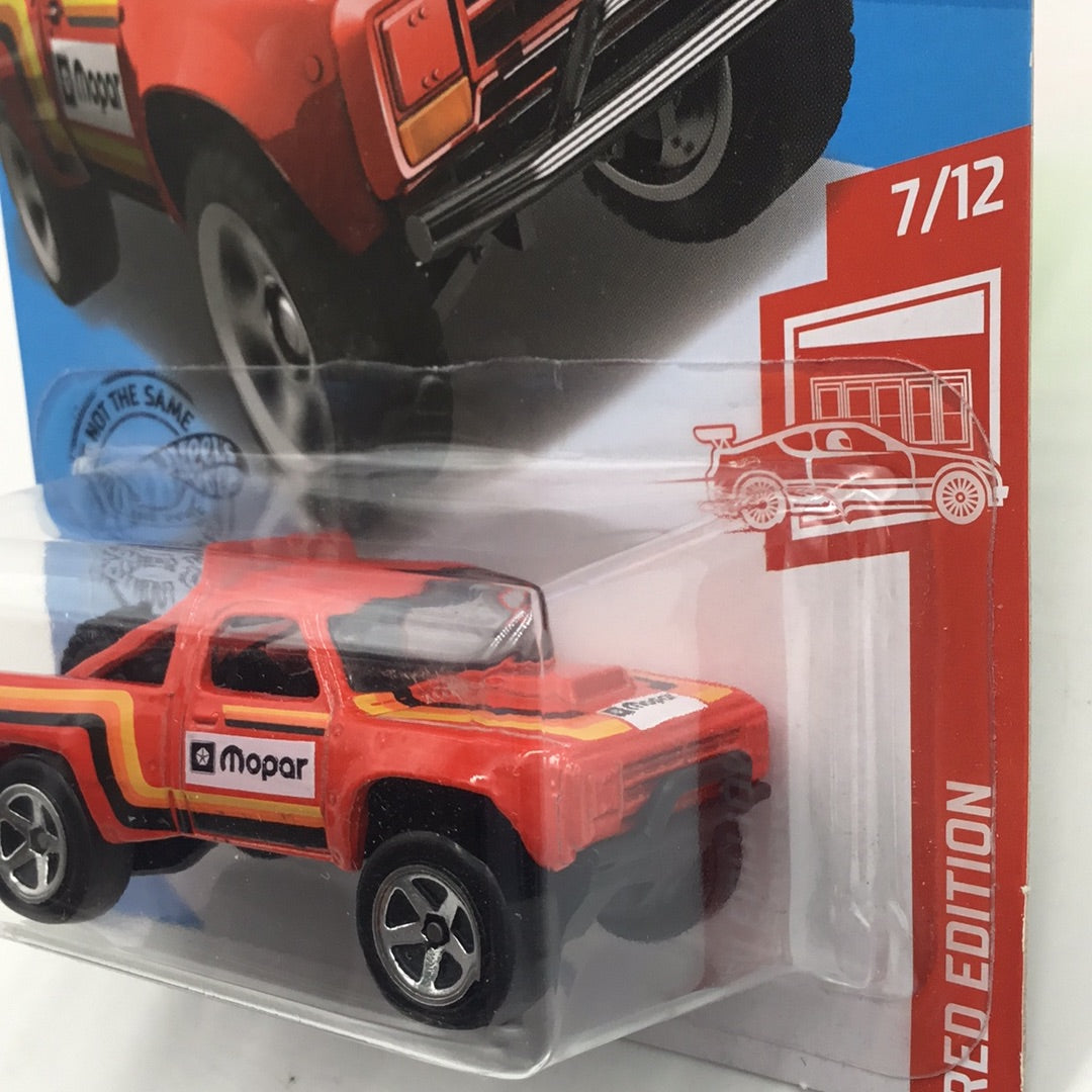 2019 hot wheels #64 87 Dodge D100 Red Edition #7 target exclusive 150E
