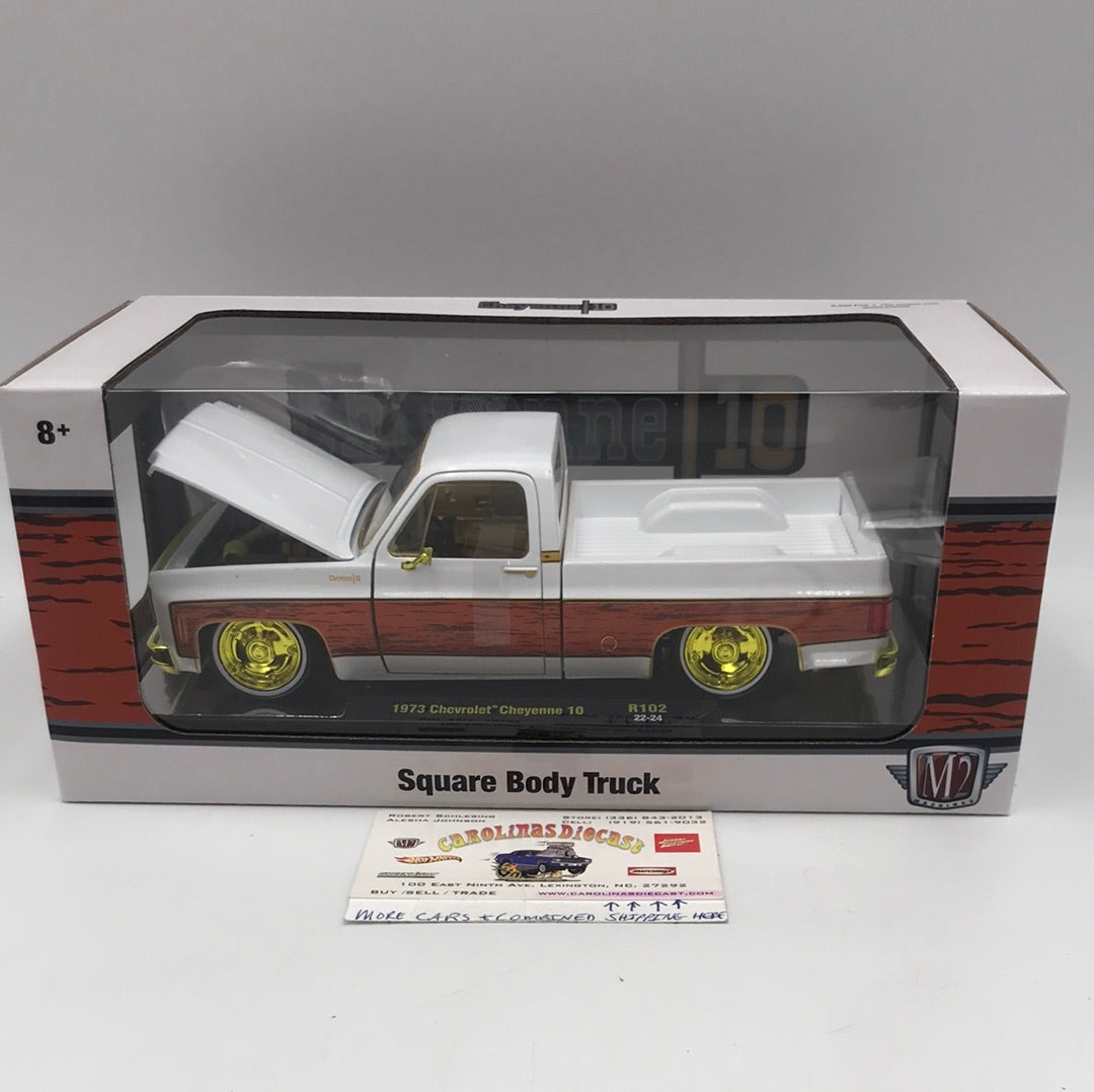 M2 Machines 1/24 chase 1973 Chevrolet Cheyenne 10 white R102
