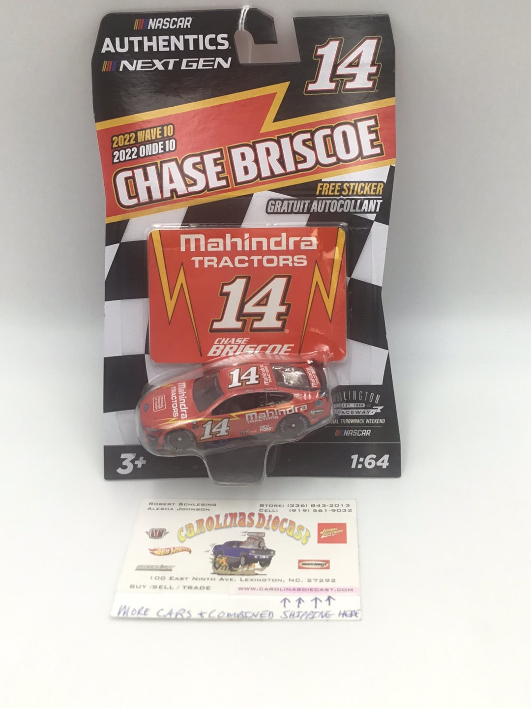 2022 nascar authentics wave 10 14 Chase Briscoe Mahindra Tractors