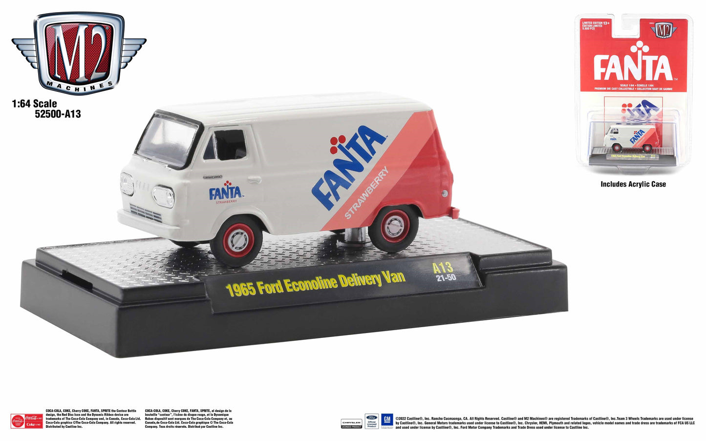 M2 Machines Coke Fanta 1965 Ford Econoline Delivery Van A13 205D