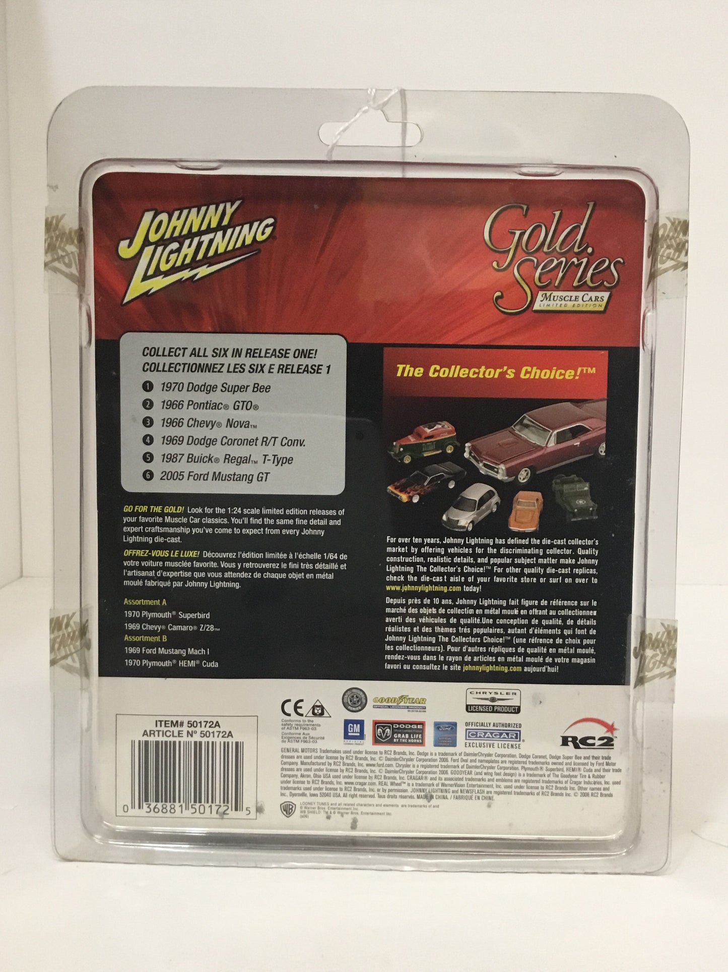 Johnny Lightning Gold series muscle cars 1966 Pontiac GTO 286G