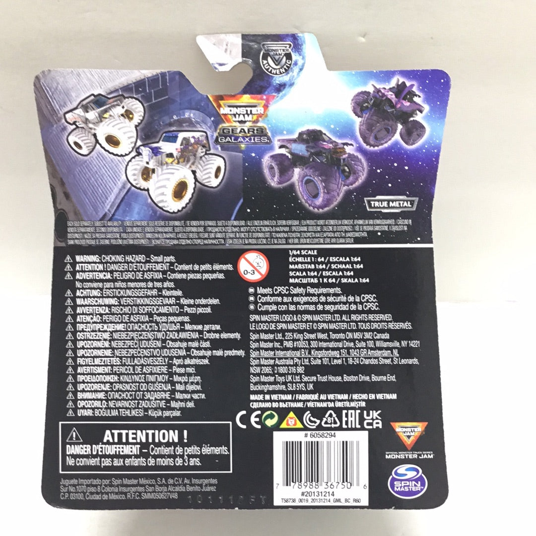 2021 monster jam Gears and Galaxies Earth Shaker Walmart exclusive 125E