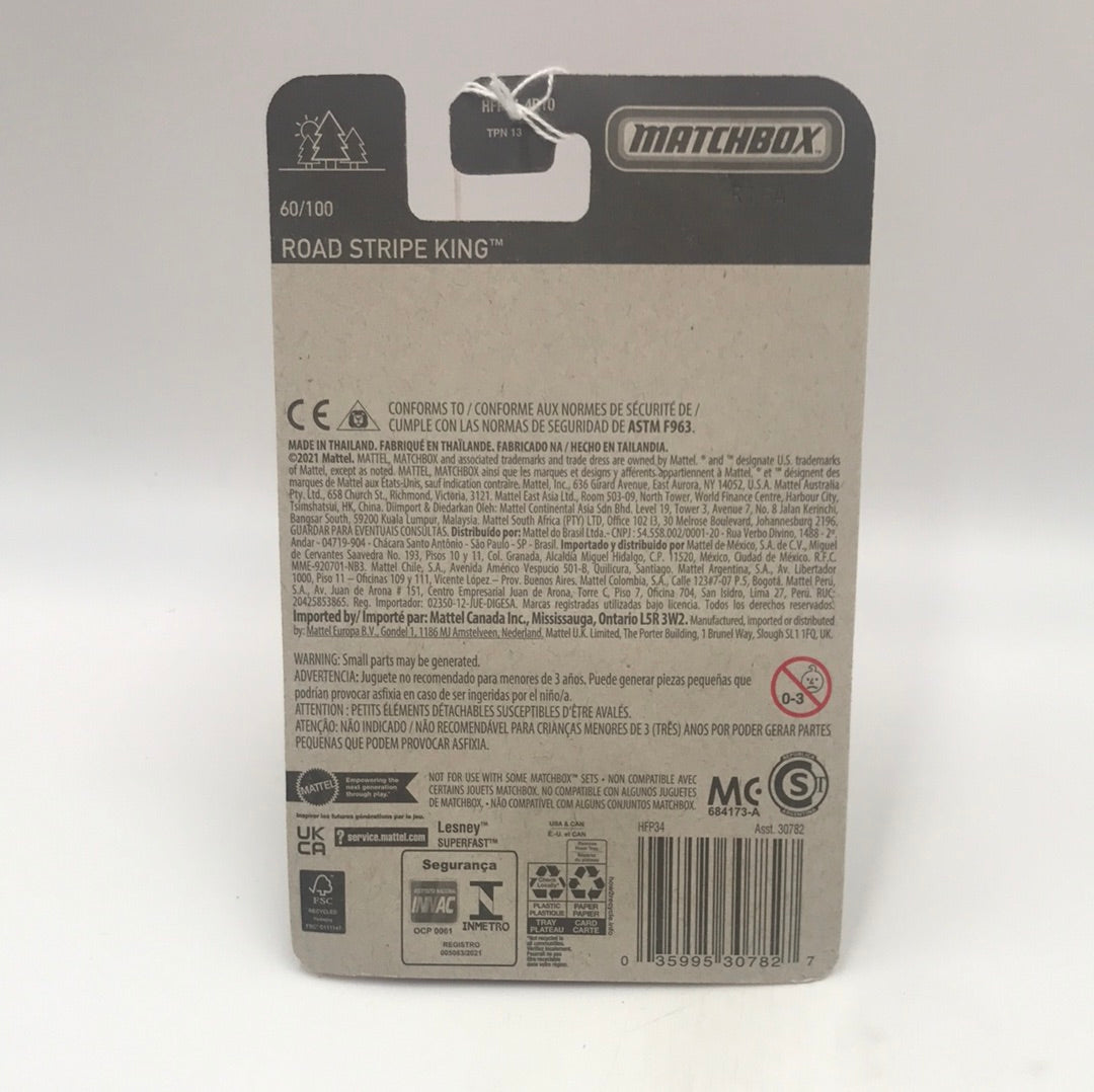 2022 matchbox #60 Road Stripe King NEW!!! CC3