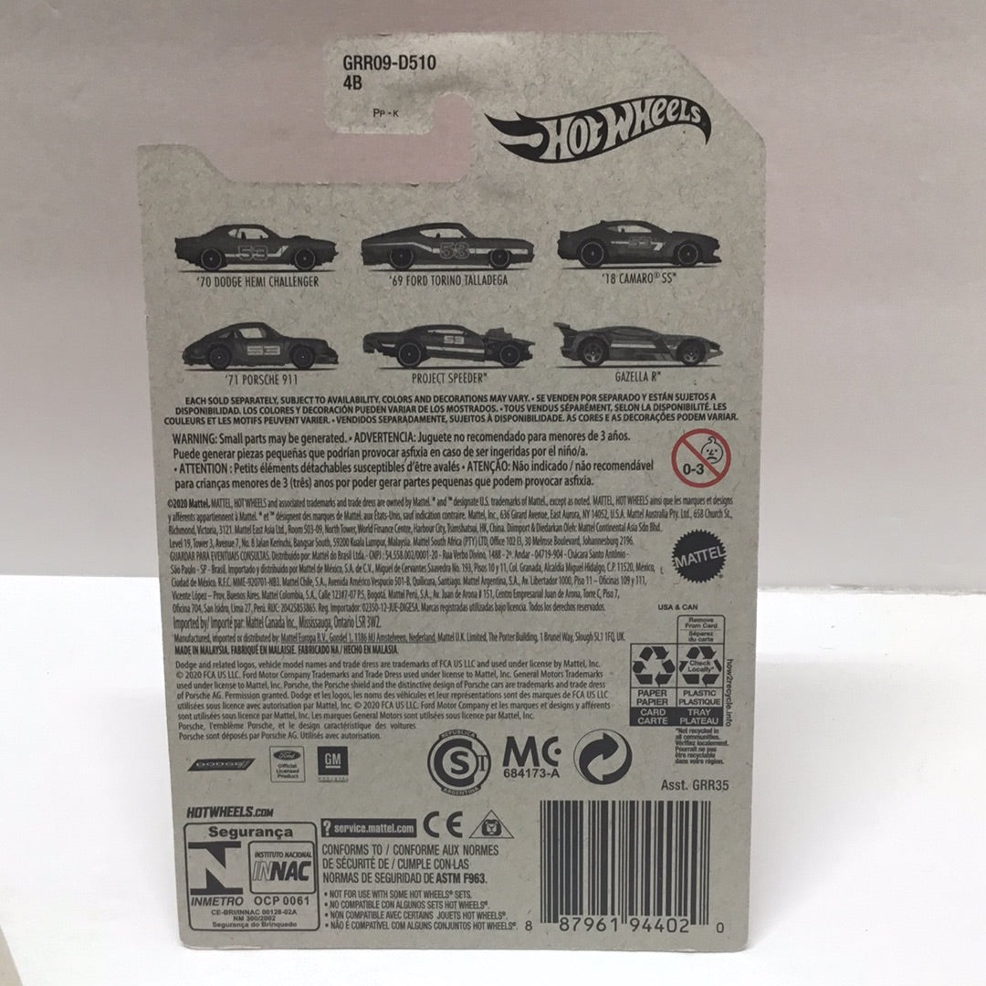 2021 Hot wheels 53rd anniversary set orange and blue mix 2 69 Ford Torino Talladega 154H