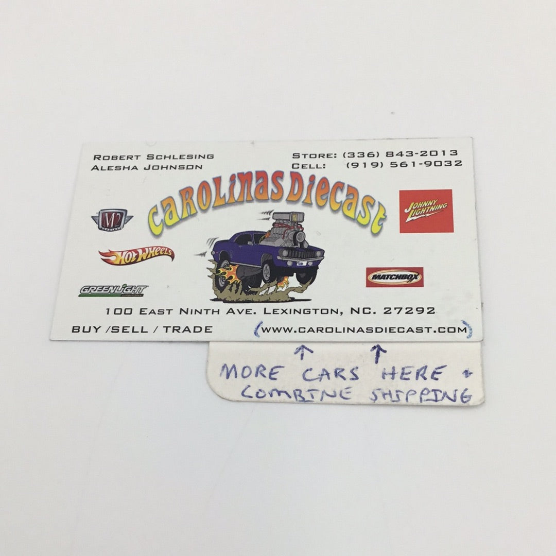 Hot wheels pop culture DC comics superman custom 52 Chevy bad card C9