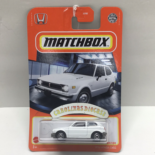 2021 matchbox U case #49 1976 Honda Civic CVCC white 75F