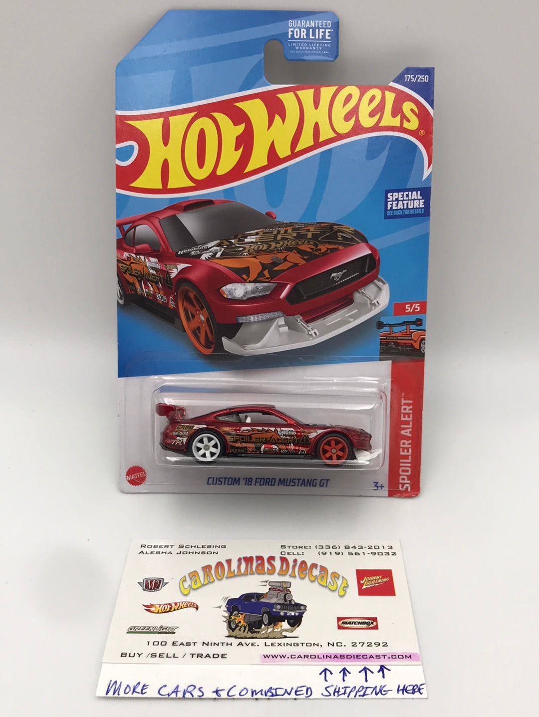 2022 hot wheels super treasure hunt Custom 18 Ford Mustang GT US Card W/  Protector VHTF