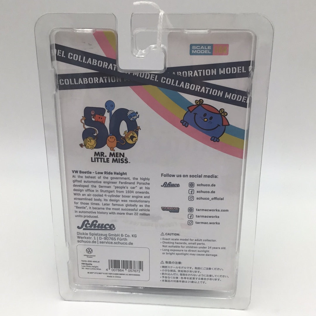 Tarmac Works 1:64 Mr. Men Little Miss Collab64 Collaboration Model VW Bug New