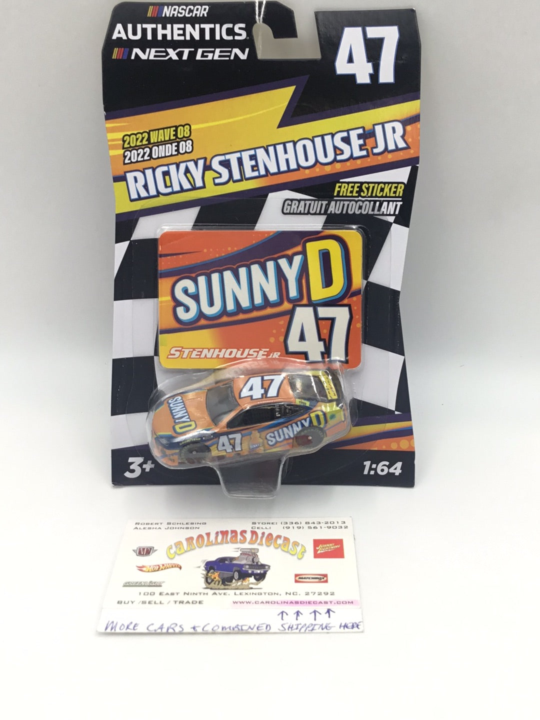 2022 nascar authentics wave 8 47 Ricky Stenhouse JR Sunny D