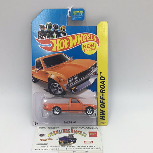 2014 Hot Wheels #139 Datsun 620 orange 88H