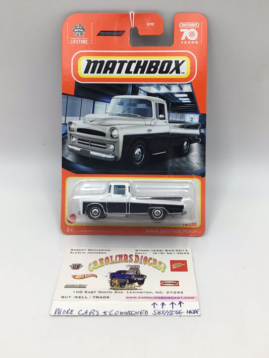2023 matchbox 70 years #14 Dodge Sweptside Pickup 38H