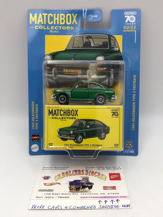 2023 matchbox Collectors #2 1965 Volkswagen Type 3 Fastback 2/22