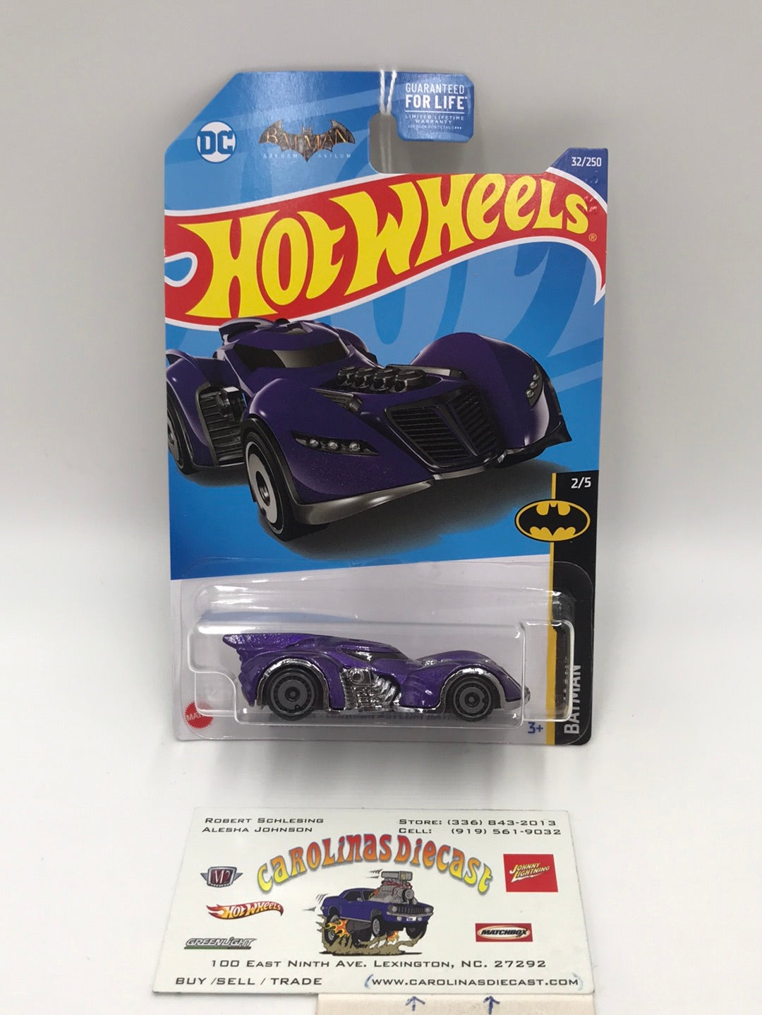 2022 hot wheels L M case #32 Batman Arkham asylum Batmobile purple