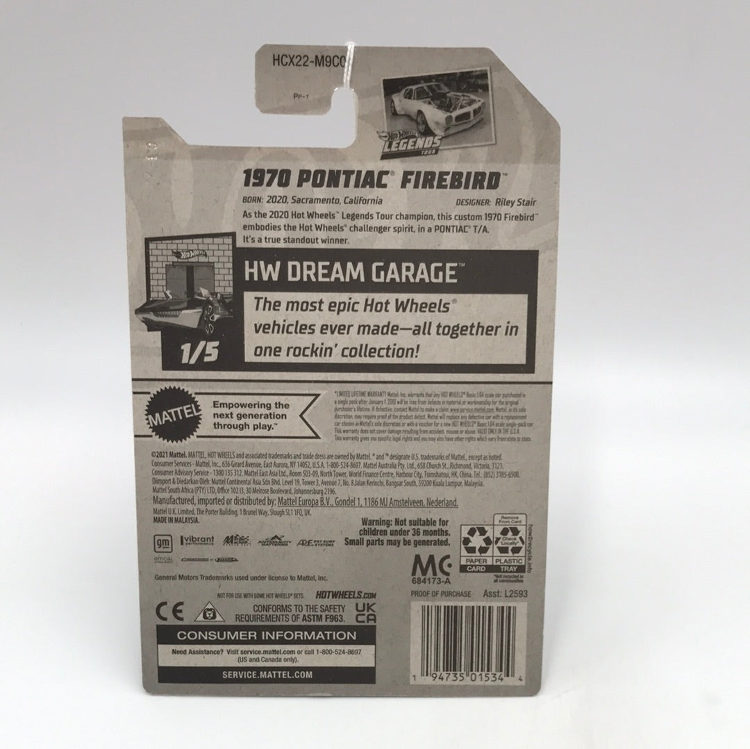 2022 hot wheels J case #1 1970 Pontiac Firebird red legends tour 36B