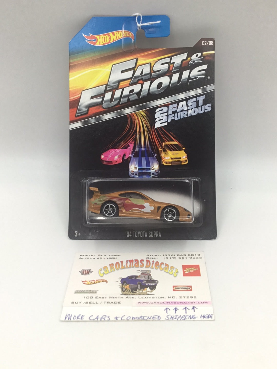 HOT WHEELS 2015 FAST AND FURIOUS RELEASE EXCLUSIVE GOLD '94 TOYOTA