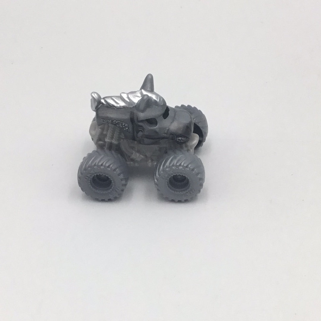 2022 Spin Master monster jam mini series 8 #638 Silver Horsepower Chase vhtf