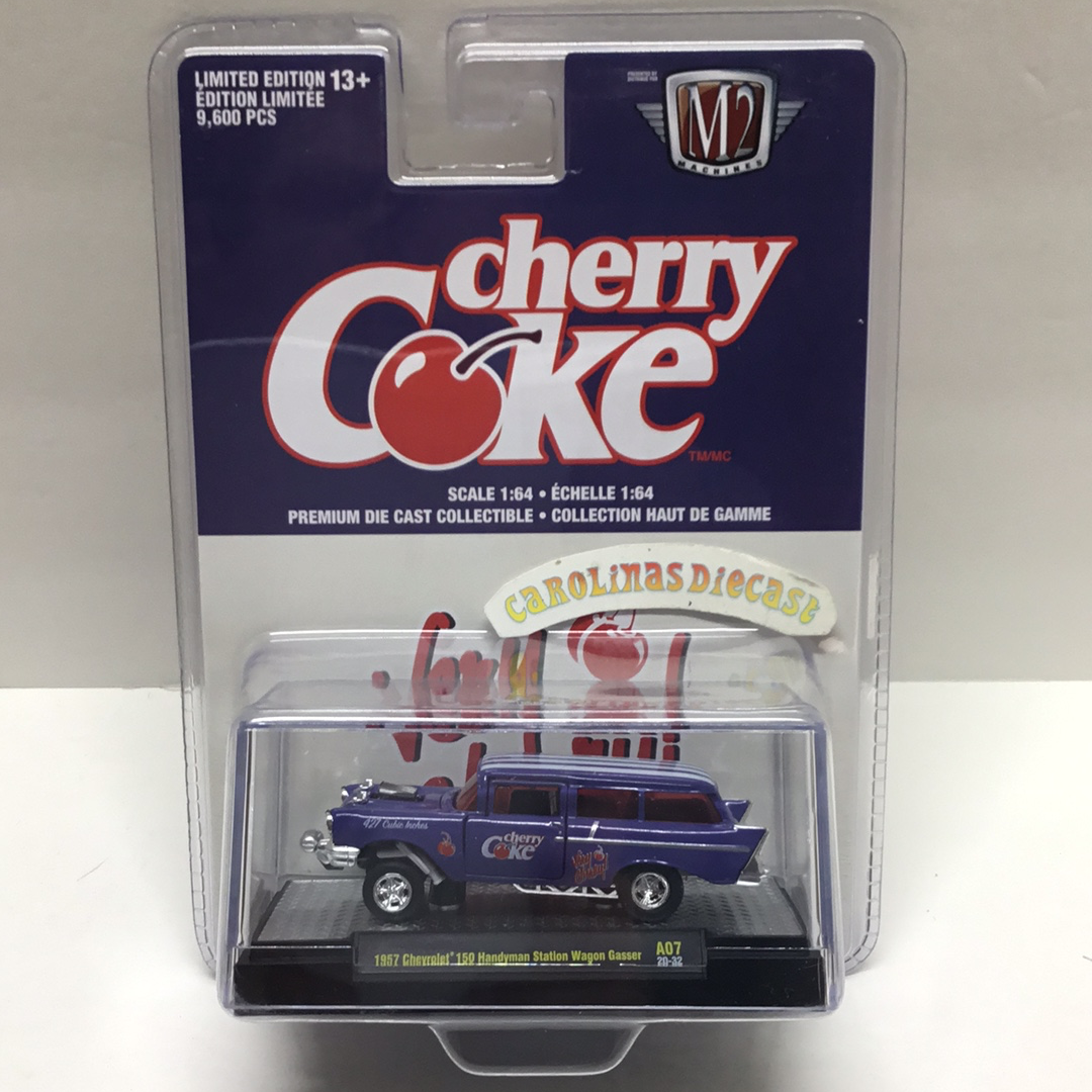 M2 Machines Cherry Coke 1957 Chevrolet 150 Handyman Station Wagon