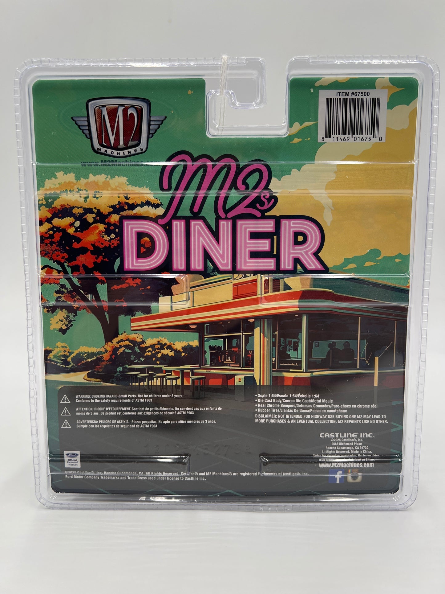 2025 M2 Machines Diorama M2s Diner 1957 Ford Fairlane 500 R16 198i