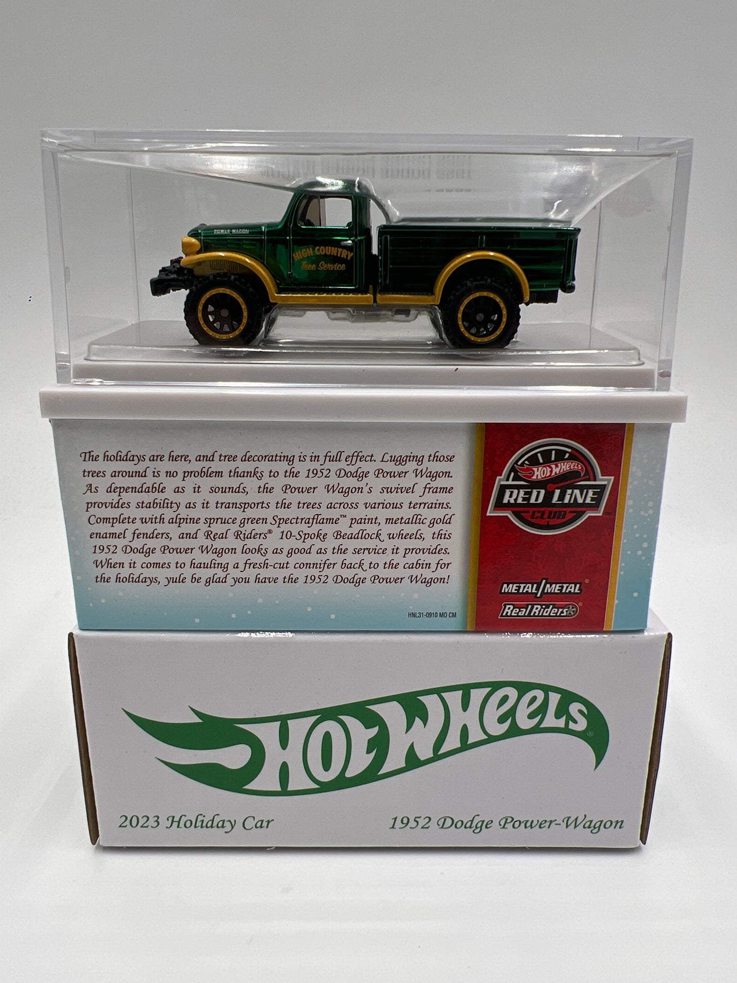 Hot Wheels RLC 2023 Holiday Car 1952 Dodge Power Wagon Green #2172/30000