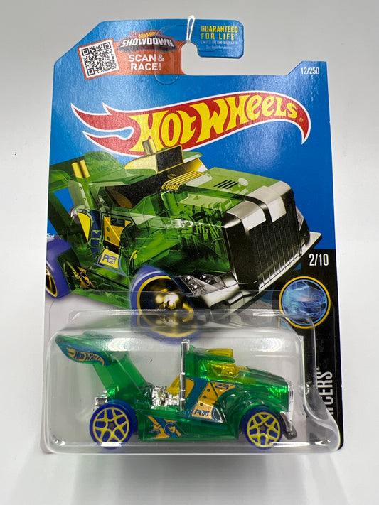 2016 Hot Wheels X-Raycers Treasure Hunt #12 Rig Storm Green 283A