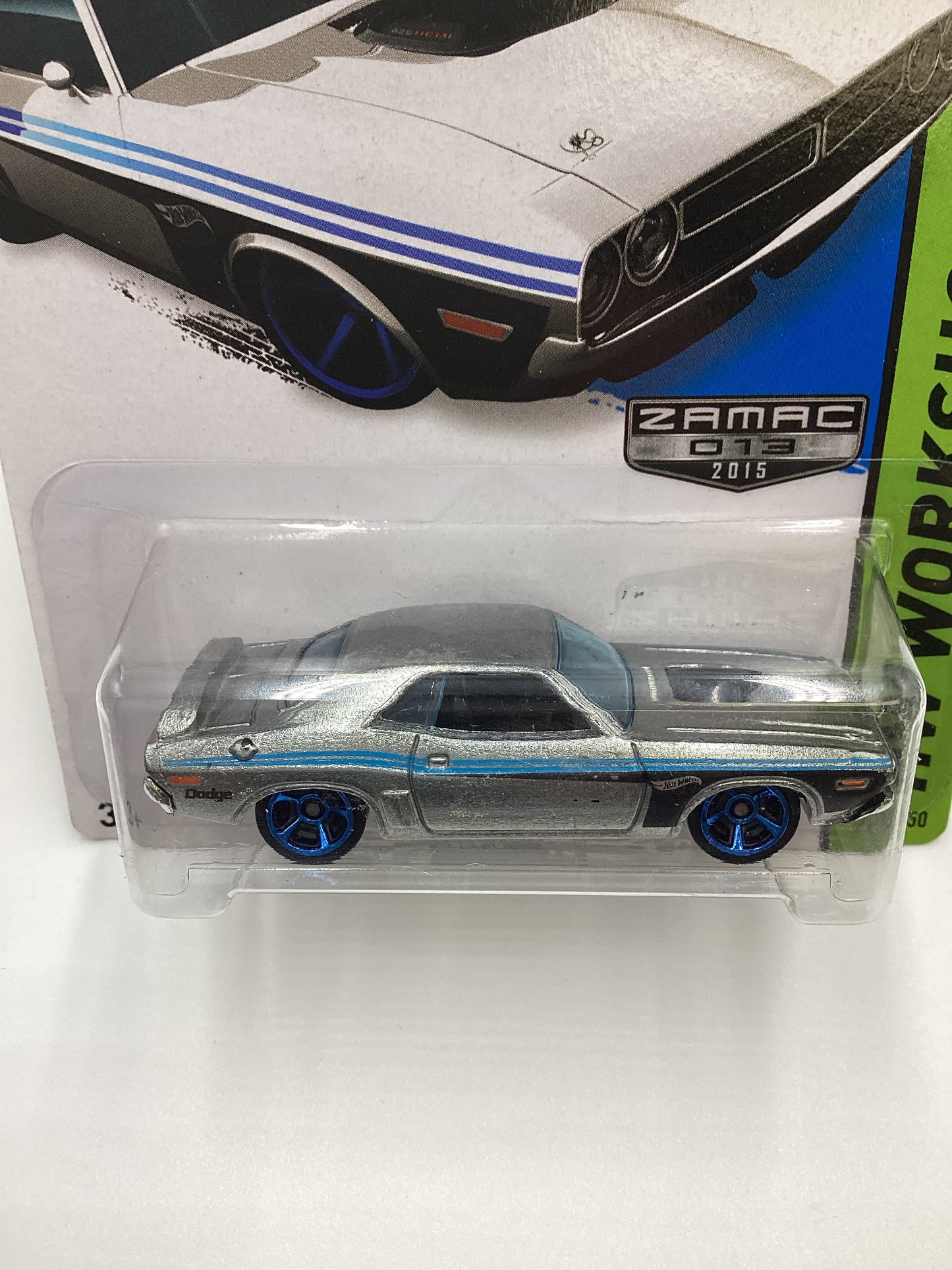 2015 Hot Wheels #227 ZAMAC 013 71 DODGE CHALLENGER 144D