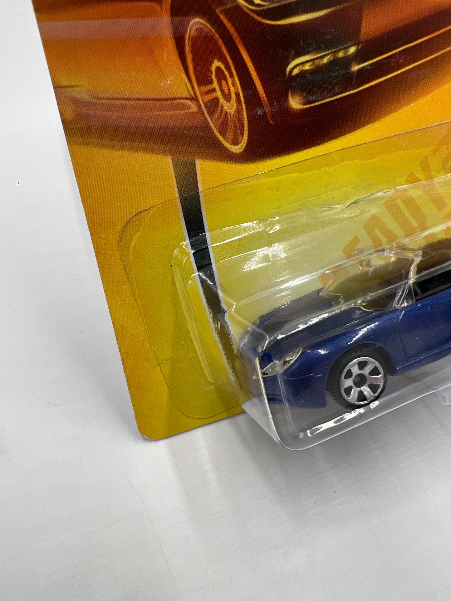 Matchbox Sports Cars #19 Porsche 911 Carrera Cabriolet Blue Crooked Blister 209C