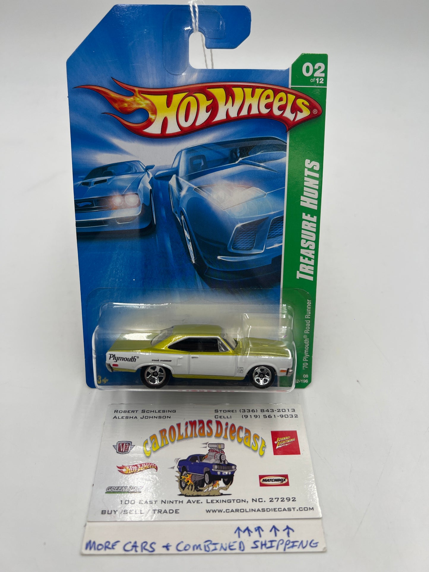 2008 Hot Wheels Treasure Hunt #162 70 Plymouth Road Runner 274E