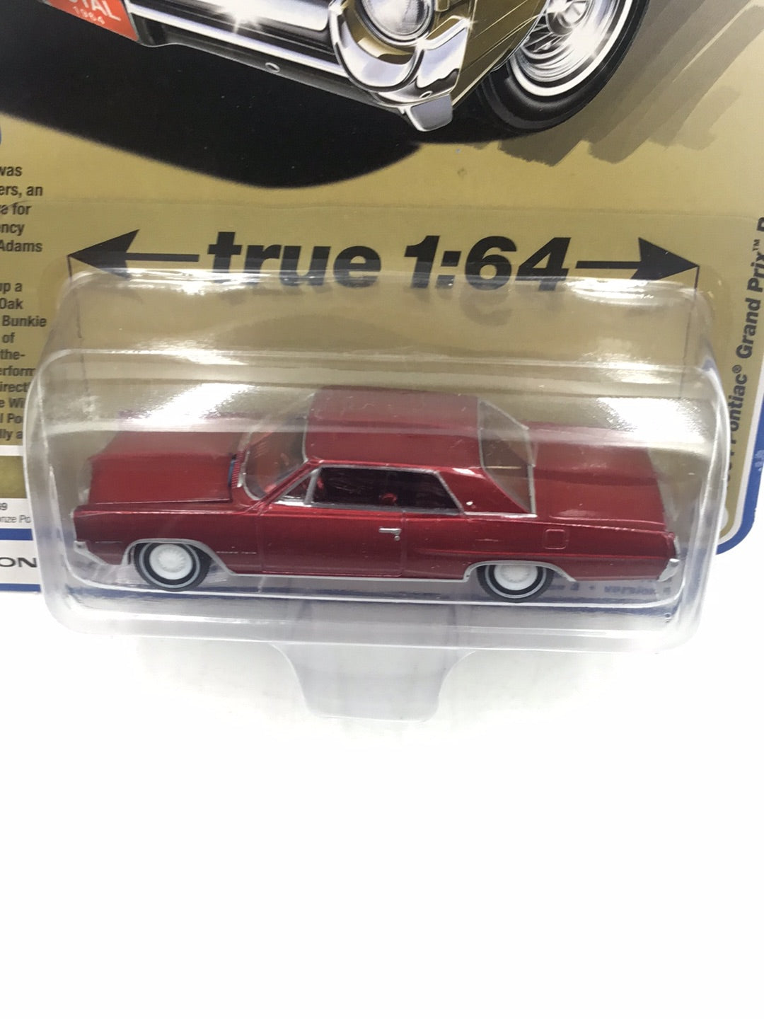 Auto world vintage muscle 1964 Pontiac Grand Prix Royal Bobcat version B Ultra Red Chase