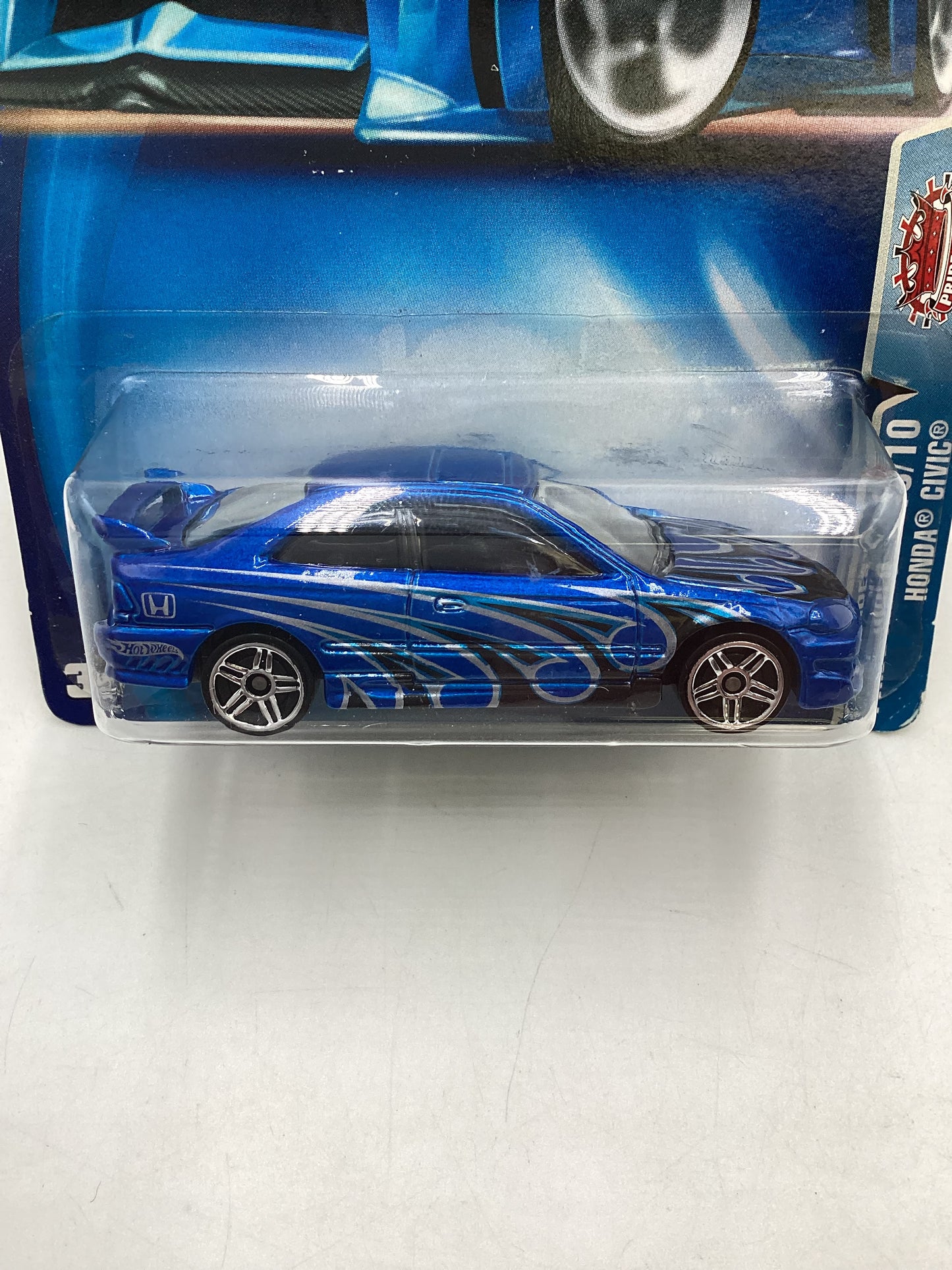 2003 Hot wheels #184 Blue Honda Civic 78C