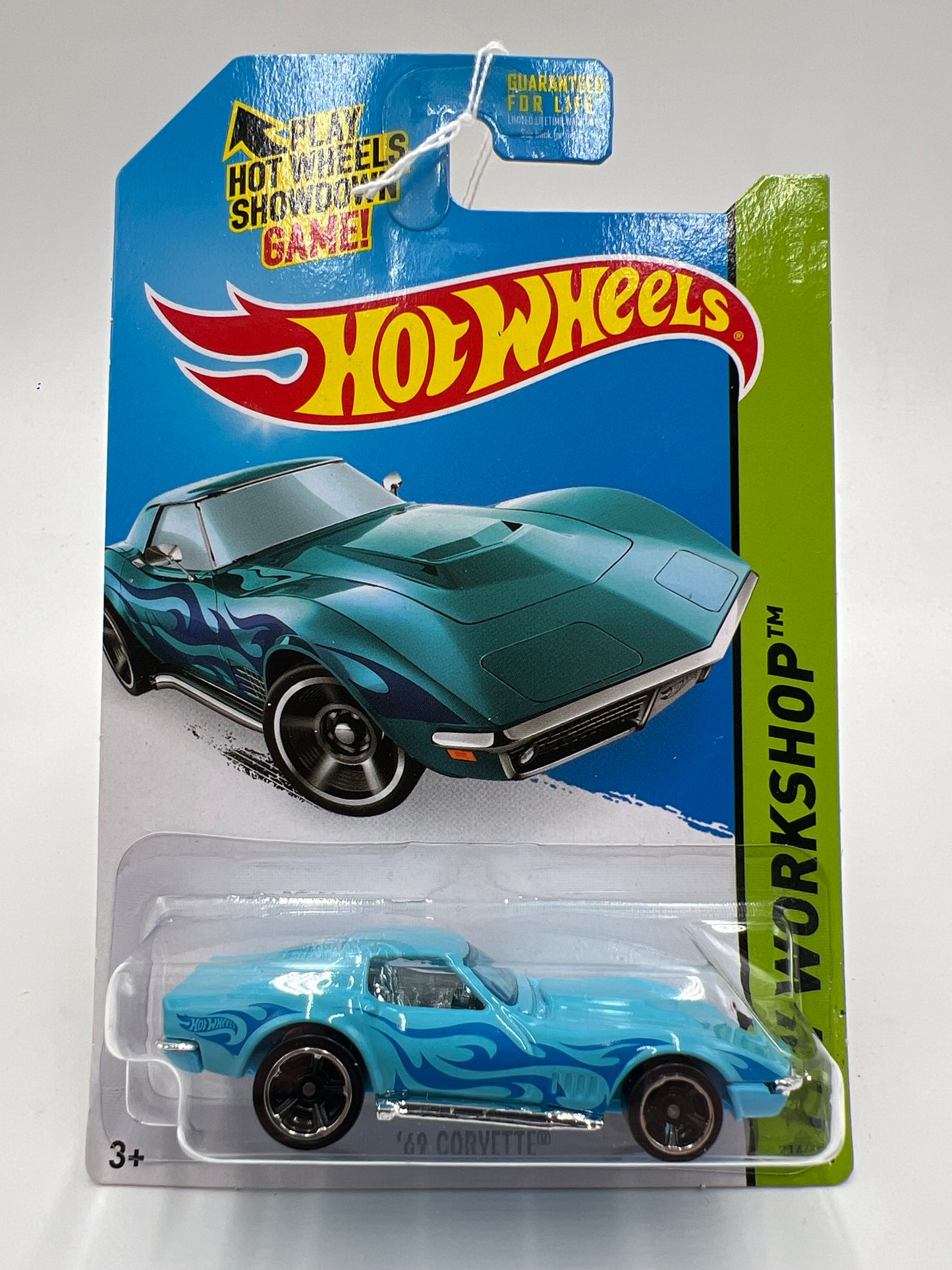 2014 Hot Wheels Kmart Exclusive Workshop #214 69 Corvette Light Blue 235F