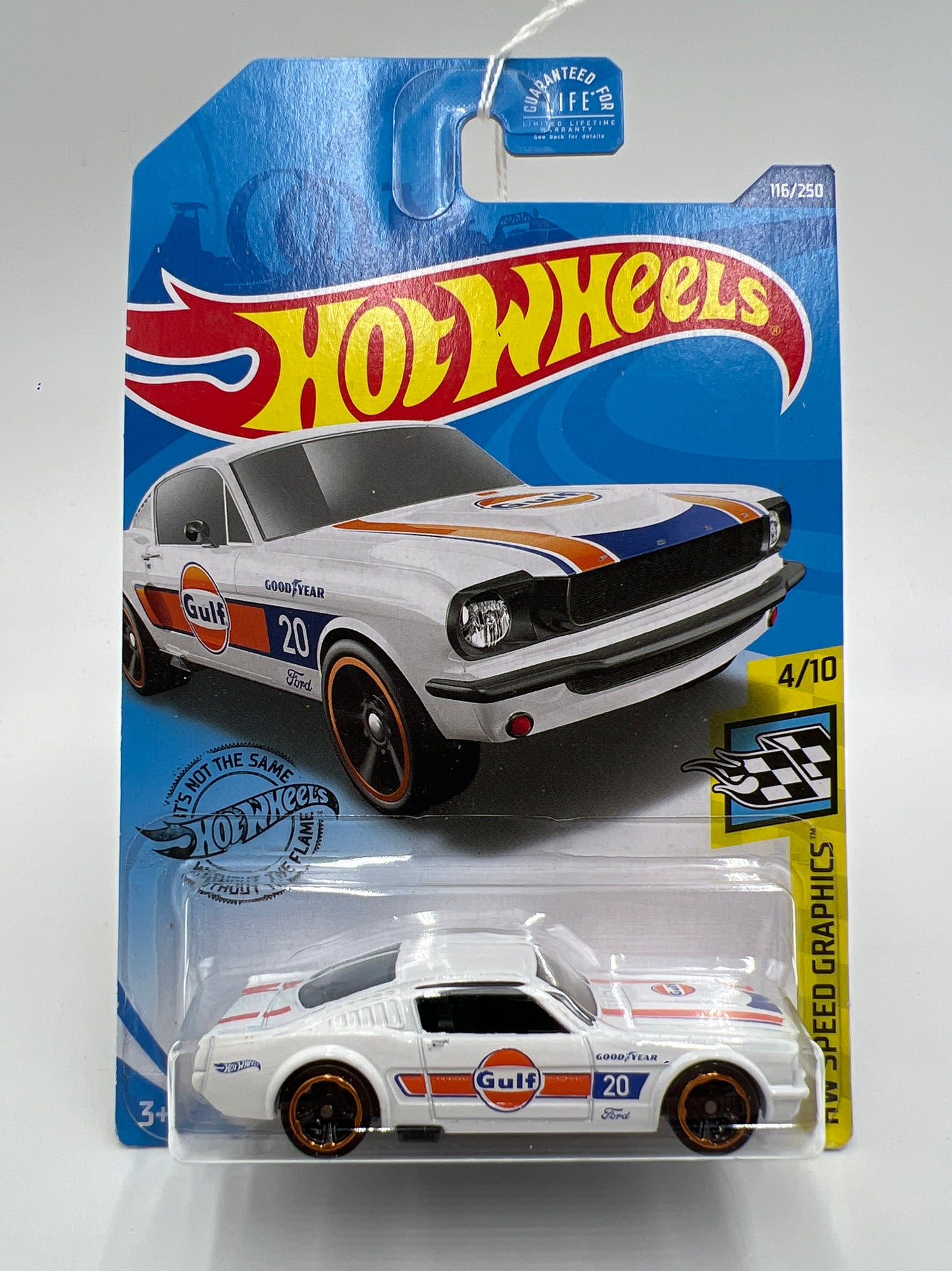 2020 Hot Wheels Dollar General Exclusive #116 65 Mustang 2+2 Fastback Gulf White 240D