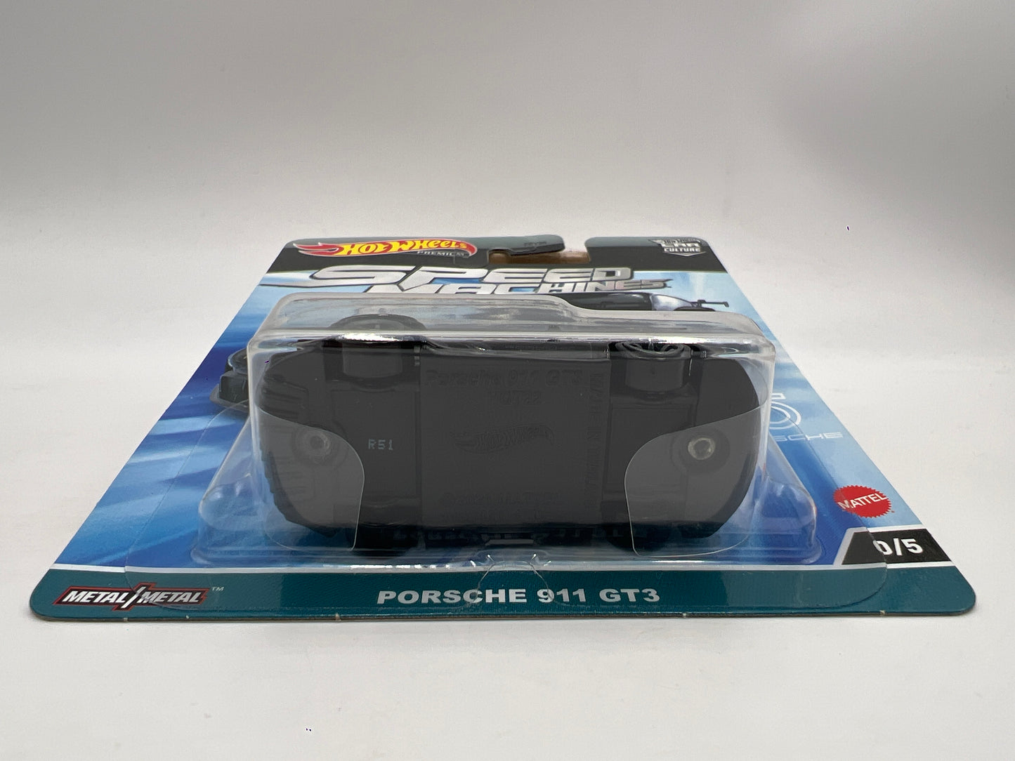 Hot Wheels Premium Car Culture Speed Machines CHASE #0 Porsche 911 GT3 Black W/Protector