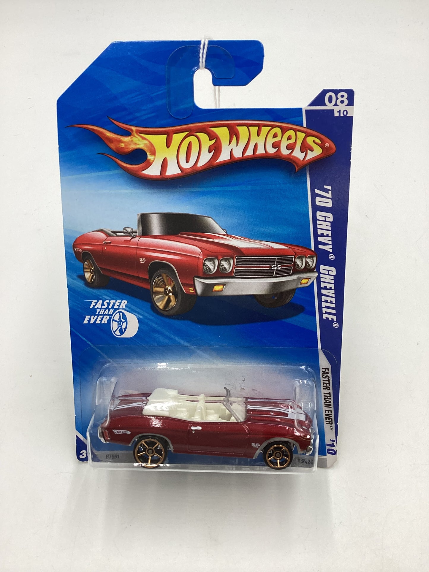 2010 Hot Wheels Faster Than Ever #136 ‘70 Chevy Chevelle Red fte 7B