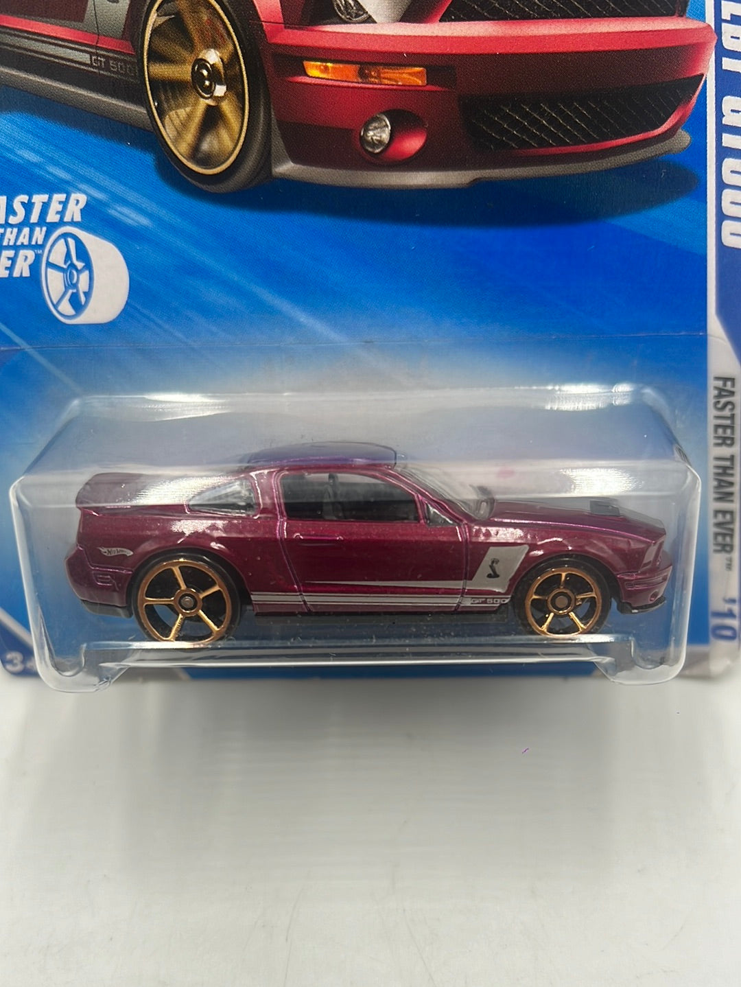 2010 Hot Wheels Faster Than Ever ‘07 Ford Shelby GT500 Maroon 138/240 26G