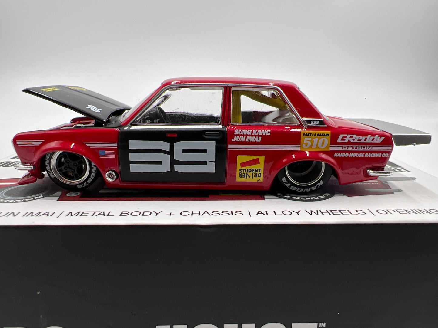 Mini GT Kaido House #003 Datsun 510 Pro Street Red