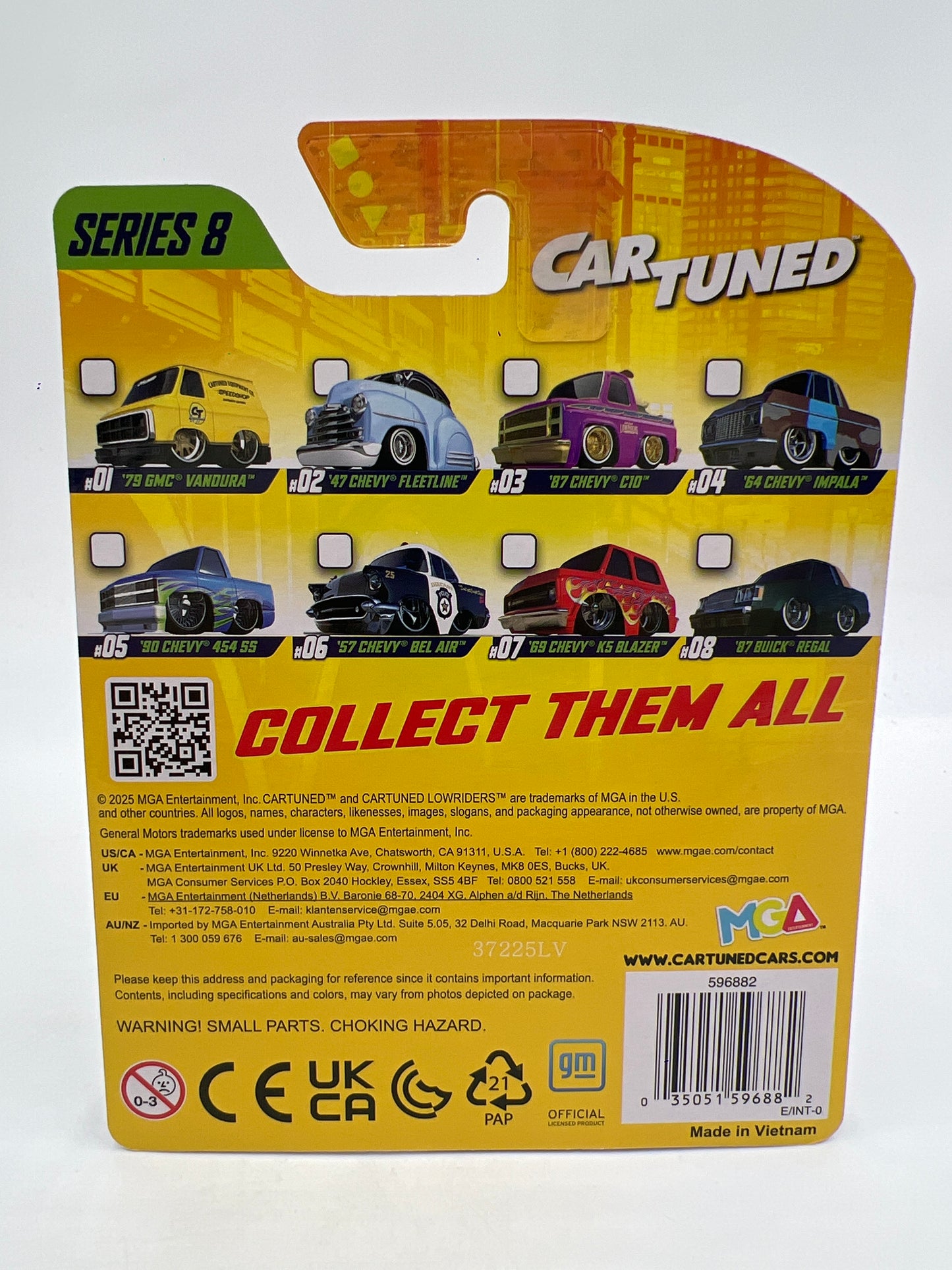 2025 MGA Car Tuned Series 8 #3 87 Chevy C10 Pink 183C