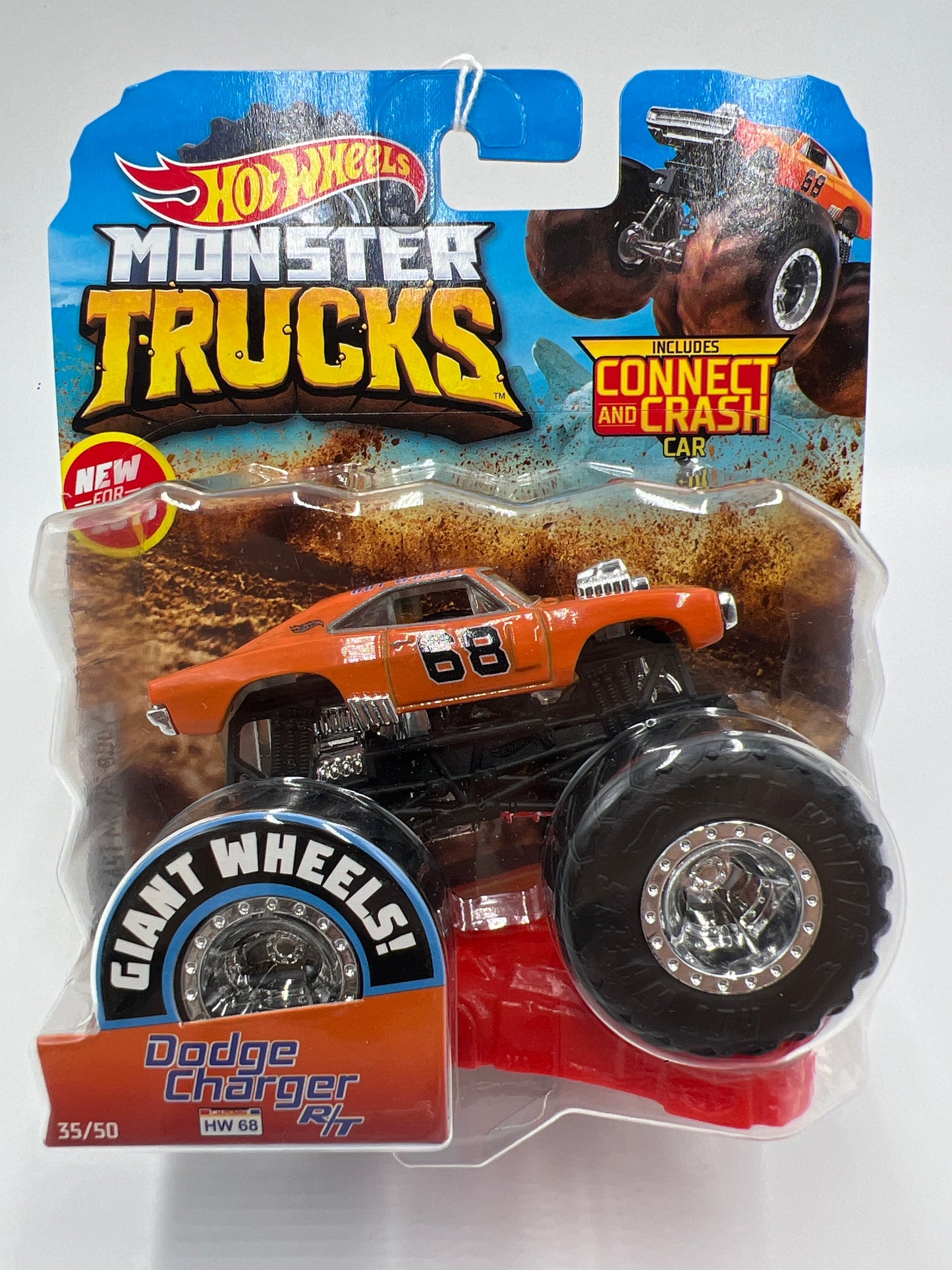 2019 Hot Wheels Monster Trucks #33 Dodge Charger R/T 126E