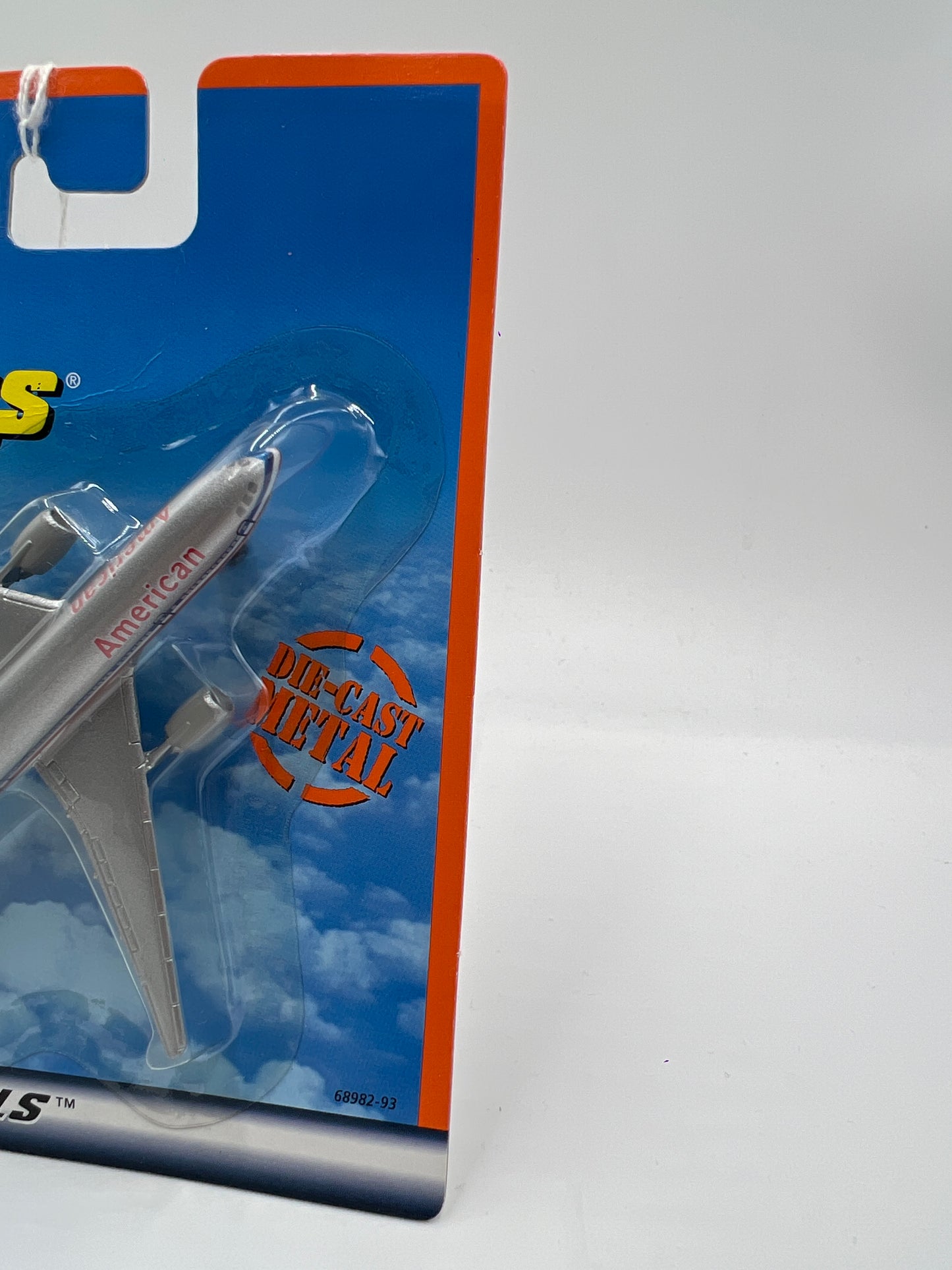 Matchbox Sky Busters Commercial American Airlines Boeing 767 Silver VV3