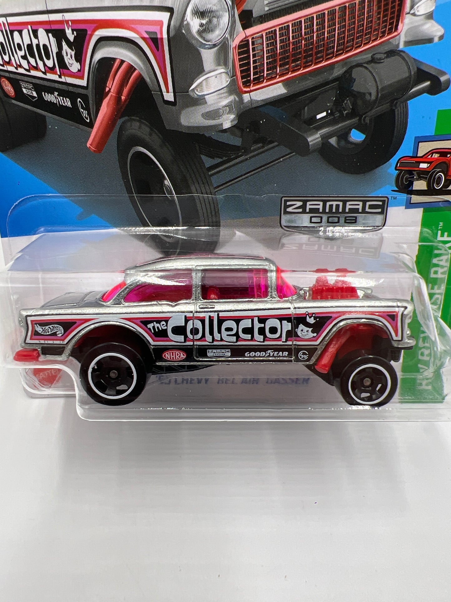 2024 Hot Wheels Walmart Exclusive Zamac 8 #63 55 Chevy Bel Air Gasser 143E