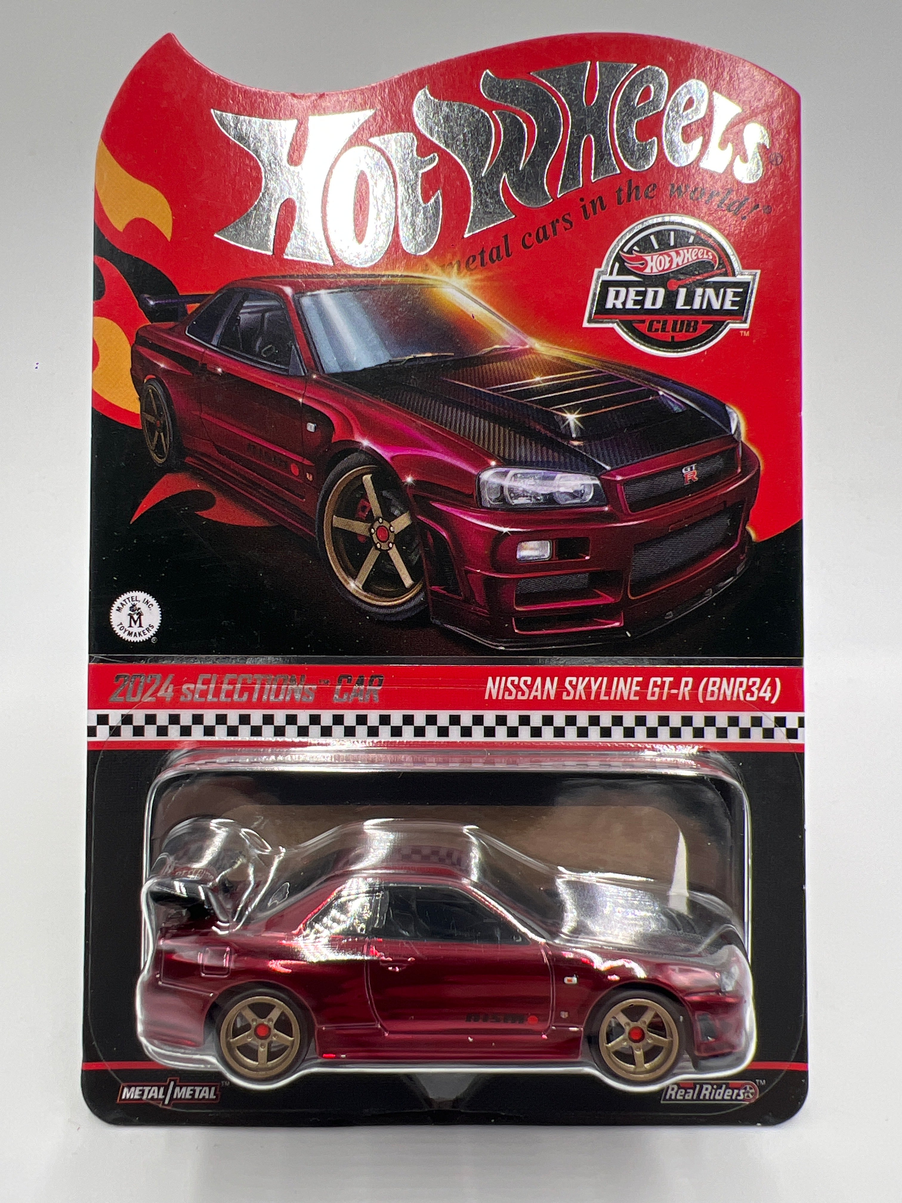 2024 Hot Wheels RLC sELECTIONs Car Nissan Skyline GT-R BNR34 Red W