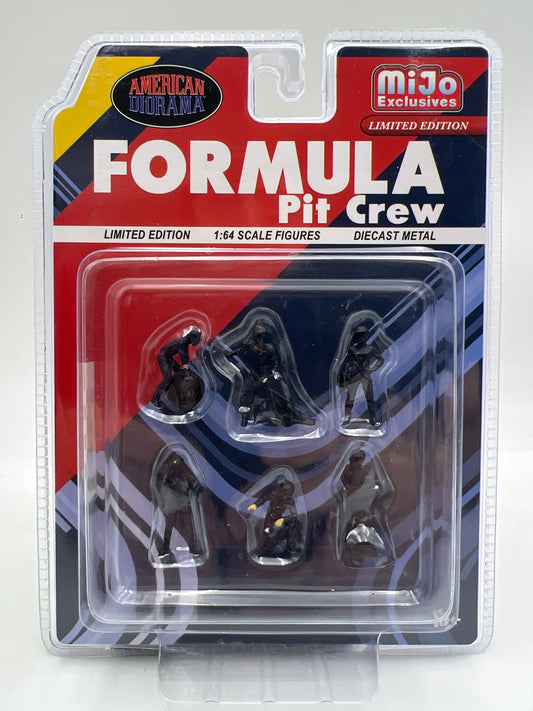 American Diorama MiJo Exclusives 1:64 Formula 1 Pit Crew  Team Blue