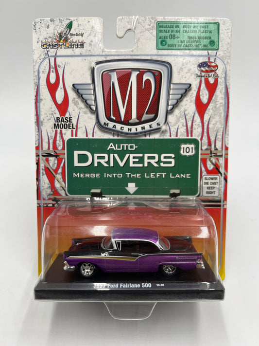 M2 Machine Auto-Drivers 1957 Ford Fairlane 500 Purple/Black 10-30 188K