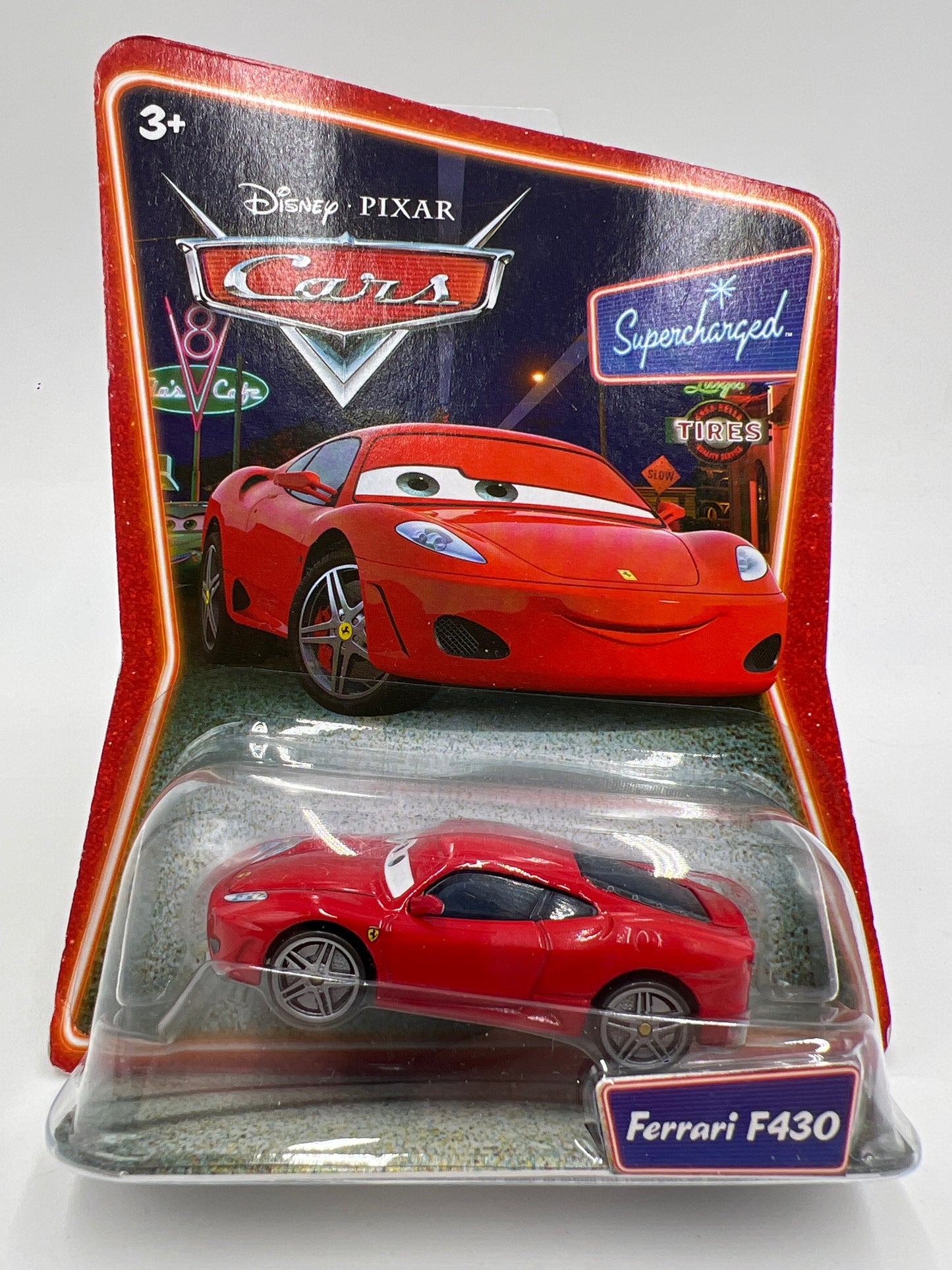 Disney Pixar Cars Supercharged Ferrari F430 no hang tag 138i